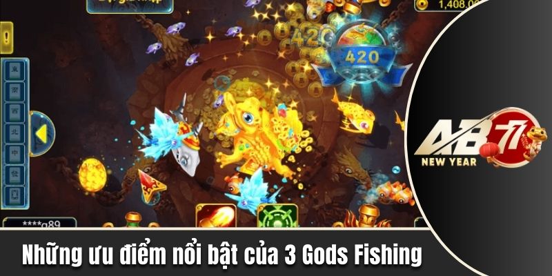 3 Gods Fishing hấp dẫn người chơi nhờ những ưu điểm nổi bật