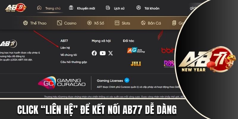 Biểu tượng giúp bạn kết nối nhanh với nhà cái Ab77