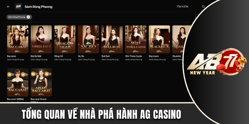 Giới thiệu tổng quan về nhà phá hành AG casino