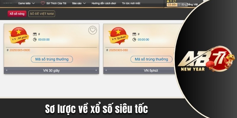 Sơ lược về xổ số siêu tốc