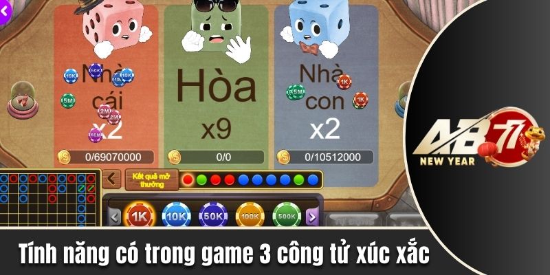 Tính năng xuất hiện trong 3 công tử xí ngầu